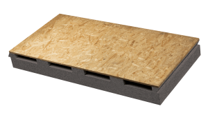 Pannello isolante per tetto ventilato in eps grigio accoppiato a OSB Aero Styr Dark OSB | Nuova Fopan