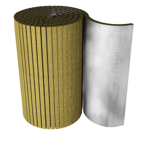 rotolo lana di roccia resistente alle alte temperature di camini e sfiati industriali Fopan RW Alu nuova fopan