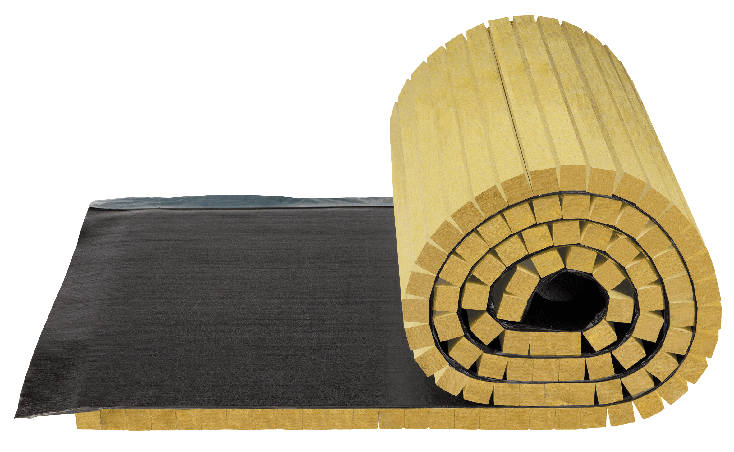 Rotolo in lana di roccia isolamento acustico coperture e coibentazione tetto Fopan RW nuova fopan