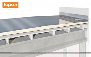 pannelli copertura capannoni prefabbricati con guaina impermeabilizzante riflettente cool roof nuova fopan