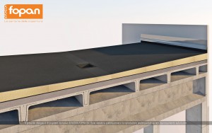isolamento coperture piane di prefabbricati industriali con pannelli in polistirene pendenzato nuova fopan