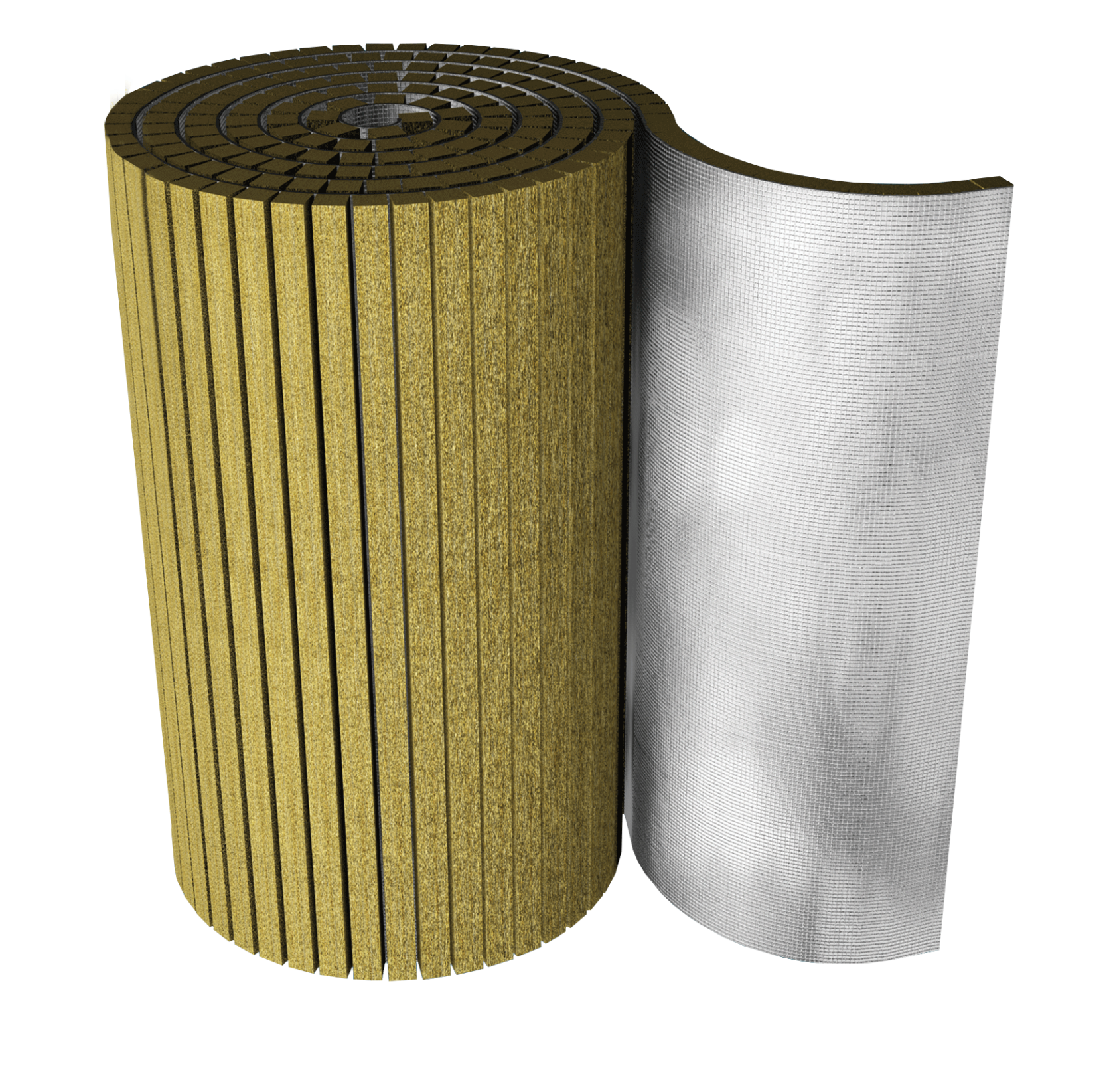 rotolo lana di roccia resistente alle alte temperature di camini e sfiati industriali Fopan RW Alu nuova fopan